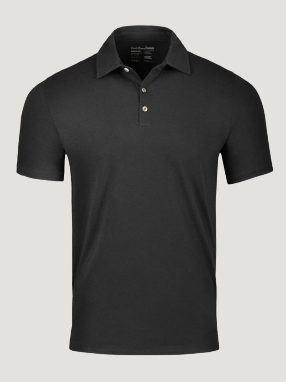 Fresh Clean Threads Black Torrey Polo